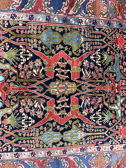 Vintage Persian Handwoven Bijar (11'5 X 9')