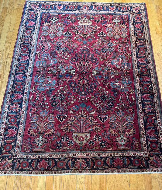 Antique Sarouk (6’1 x 4’5)