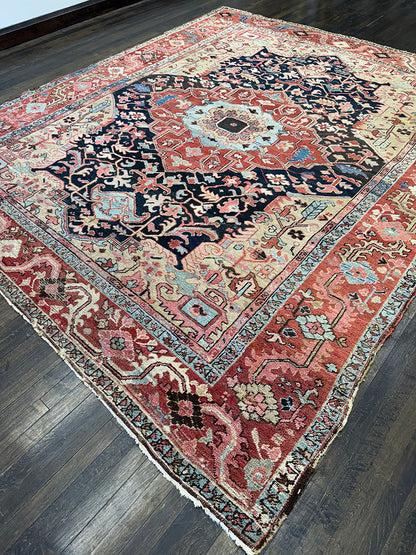 Antique Handmade Persian Heriz (11'1 X 8'10)