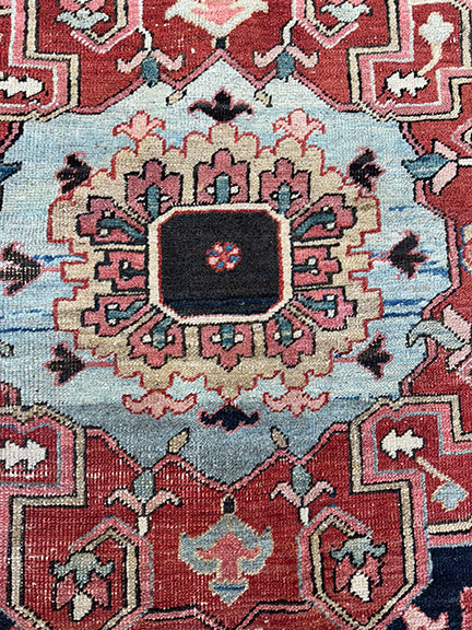 Antique Handmade Persian Heriz (11'1 X 8'10)