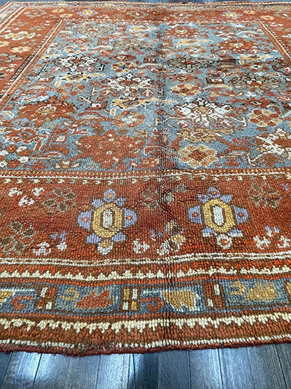 Antique Spanish Oushak (8'2 X 7'6)