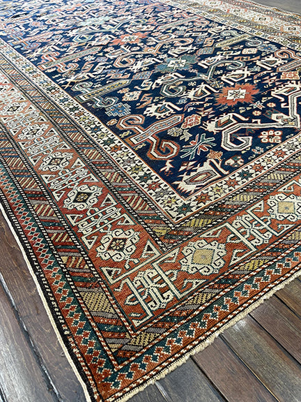 Antique Handmade Caucasian (10' X 5')