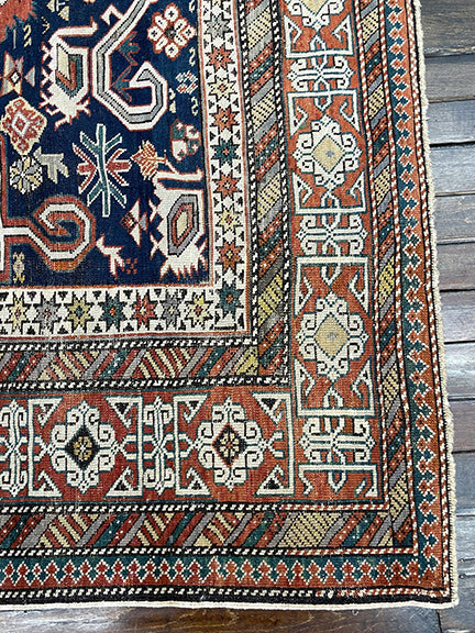 Antique Handmade Caucasian (10' X 5')