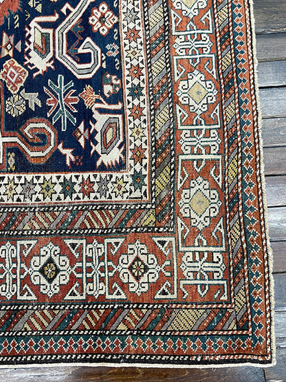Antique Handmade Caucasian (10' X 5')
