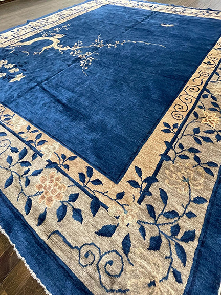Antique Mainland Chinese Art Deco (9'7 X 8')