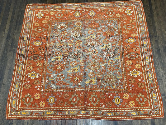 Antique Spanish Oushak (8'2 X 7'6)