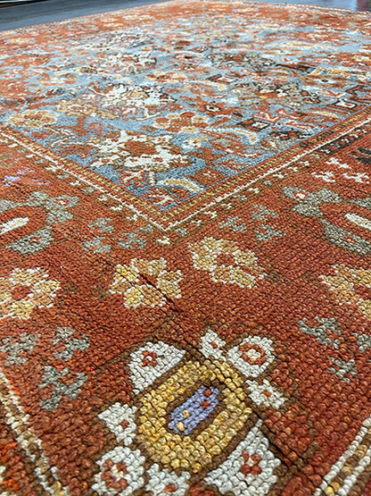 Antique Spanish Oushak (8'2 X 7'6)