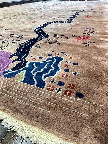 Vintage Chinese Art Deco (19' X 12')