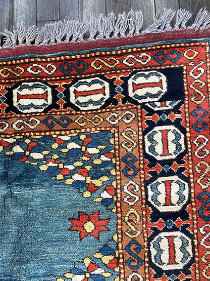Triple Medallion Kazak Revival (5' X 6'7)