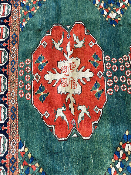Triple Medallion Kazak Revival (5' X 6'7)