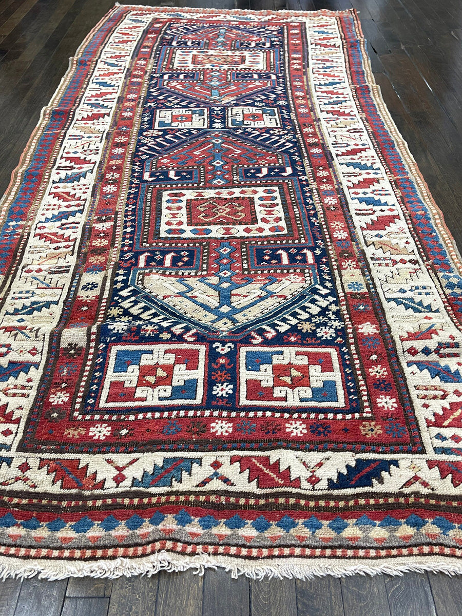 Antique Caucasian Runner (8' X 3'4)