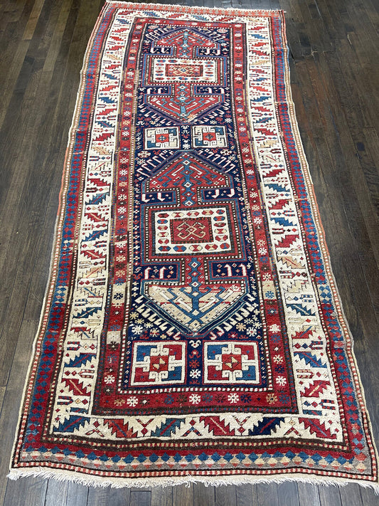 Antique Caucasian Runner (8' X 3'4)