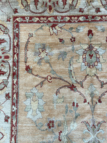 Handmade Turkish Oushak Revival (8'6 X 6')