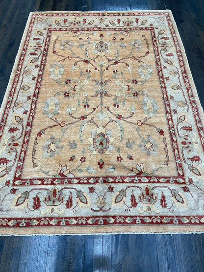 Handmade Turkish Oushak Revival (8'6 X 6')