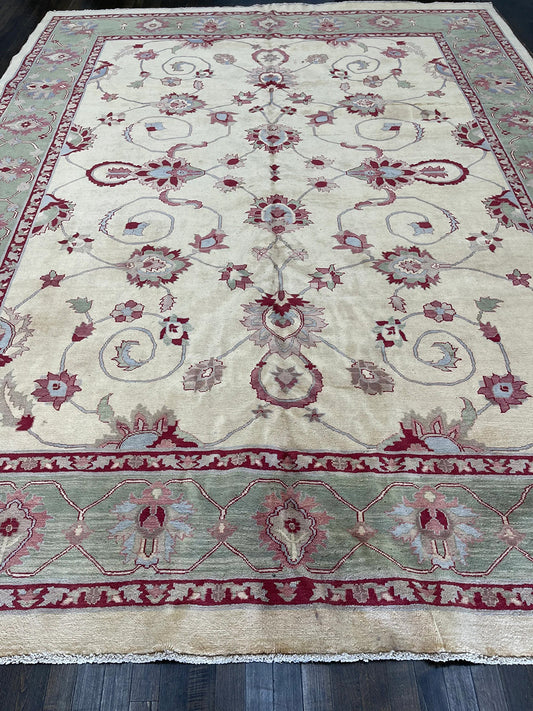 Handmade Oushak Revival (12'8 X 10'6)