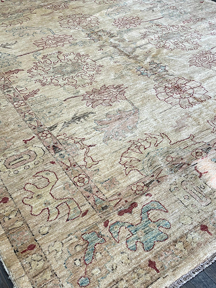 Handmade Oushak Revival (8'9 X 7'7)