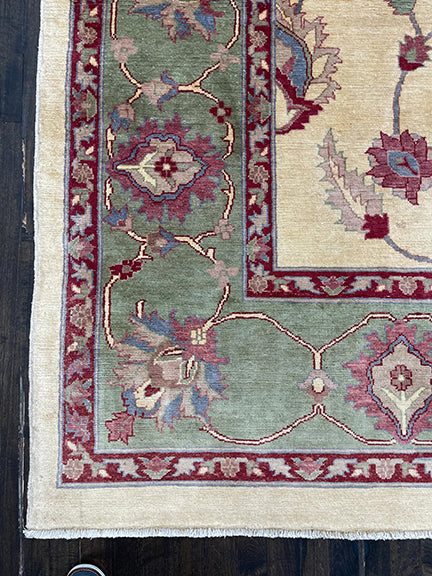 Handmade Oushak Revival (12'8 X 10'6)