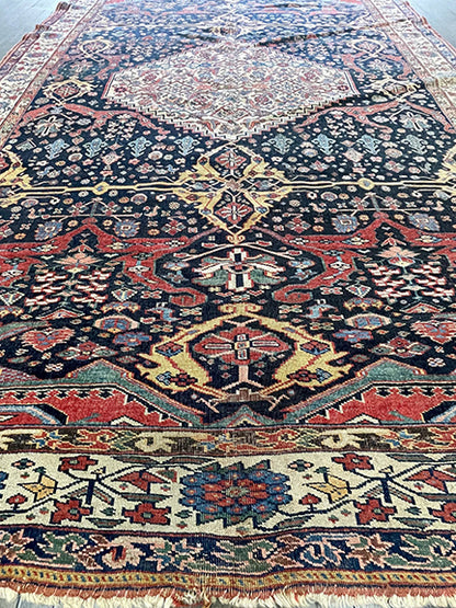 Antique Persian Bijar (12' X 7'10)