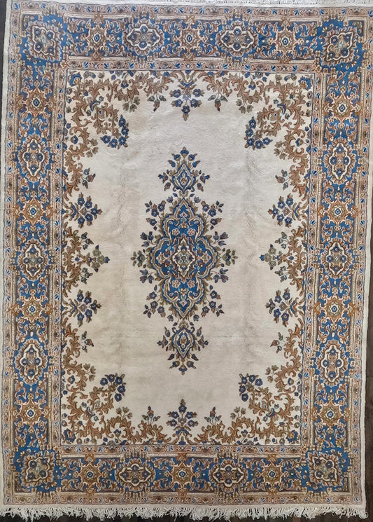 Handmade Vintage Royal Kerman (9' X 12')