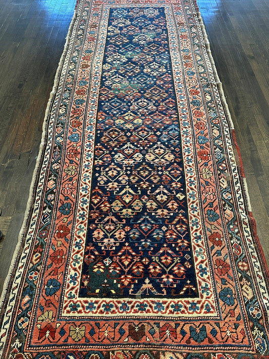 Antique Handmade Kurdish Runner (11' X 3'7)