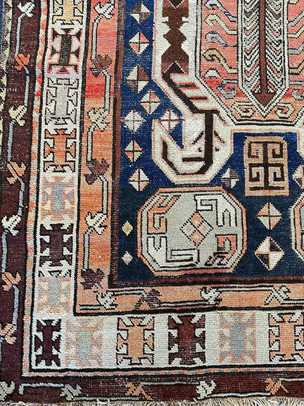 Antique Caucasian Lankoran (8' X 3'8)