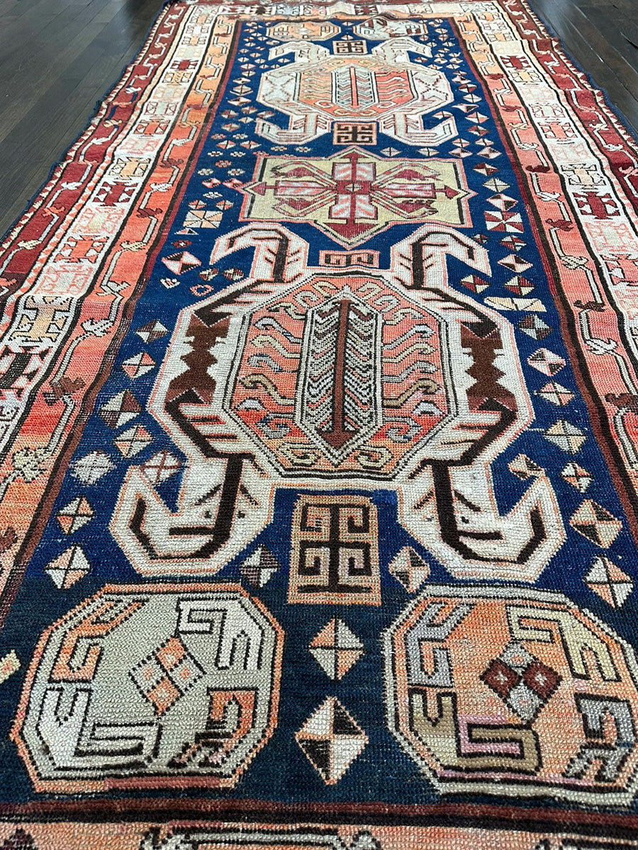 Antique Caucasian Lankoran (8' X 3'8)