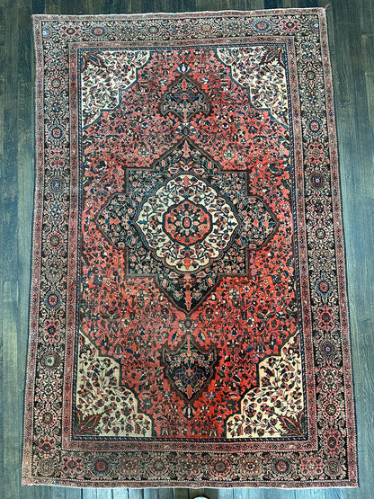 Antique Sarouk Farahan (6'1 X 4'1)