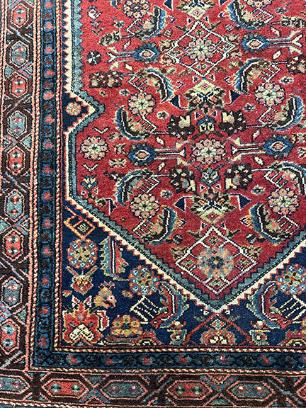 Antique Heriz Short Runner (6' X 3'1)