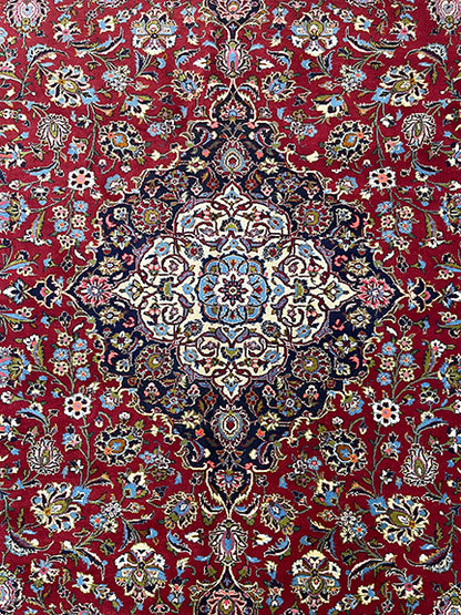 Handmade Persian Kashan (13'5 X 9'10)