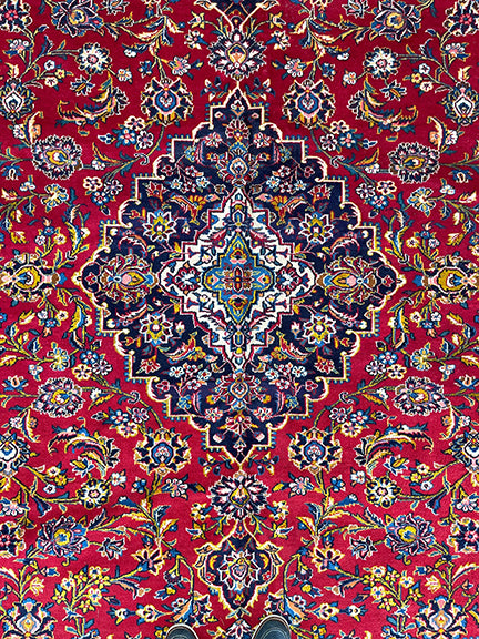 Fine Handmade Persian Kashan (11'5 X 8'9)