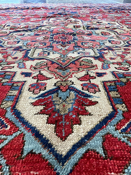 Antique Persian Heriz (9'4 X 6'7)
