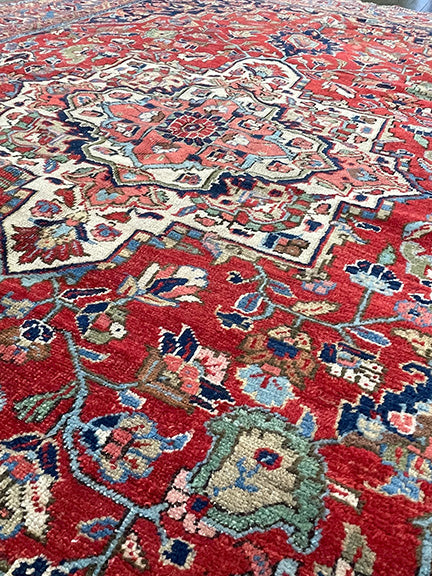 Antique Persian Heriz (9'4 X 6'7)