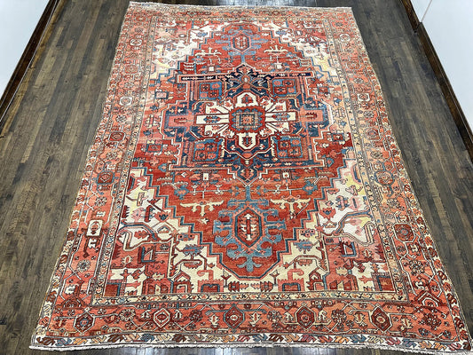 Antique Handmade Persian Serapi (10' X 13')