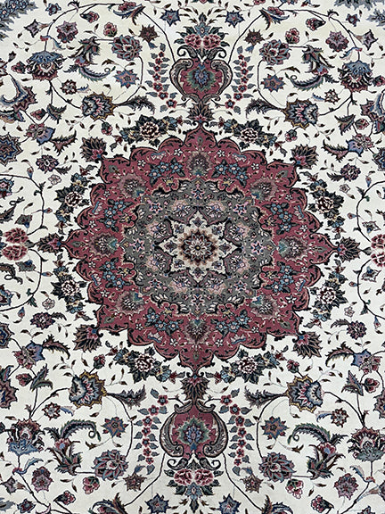 Classic Silk, Wool Handmade Tabriz (12' X 9'2)